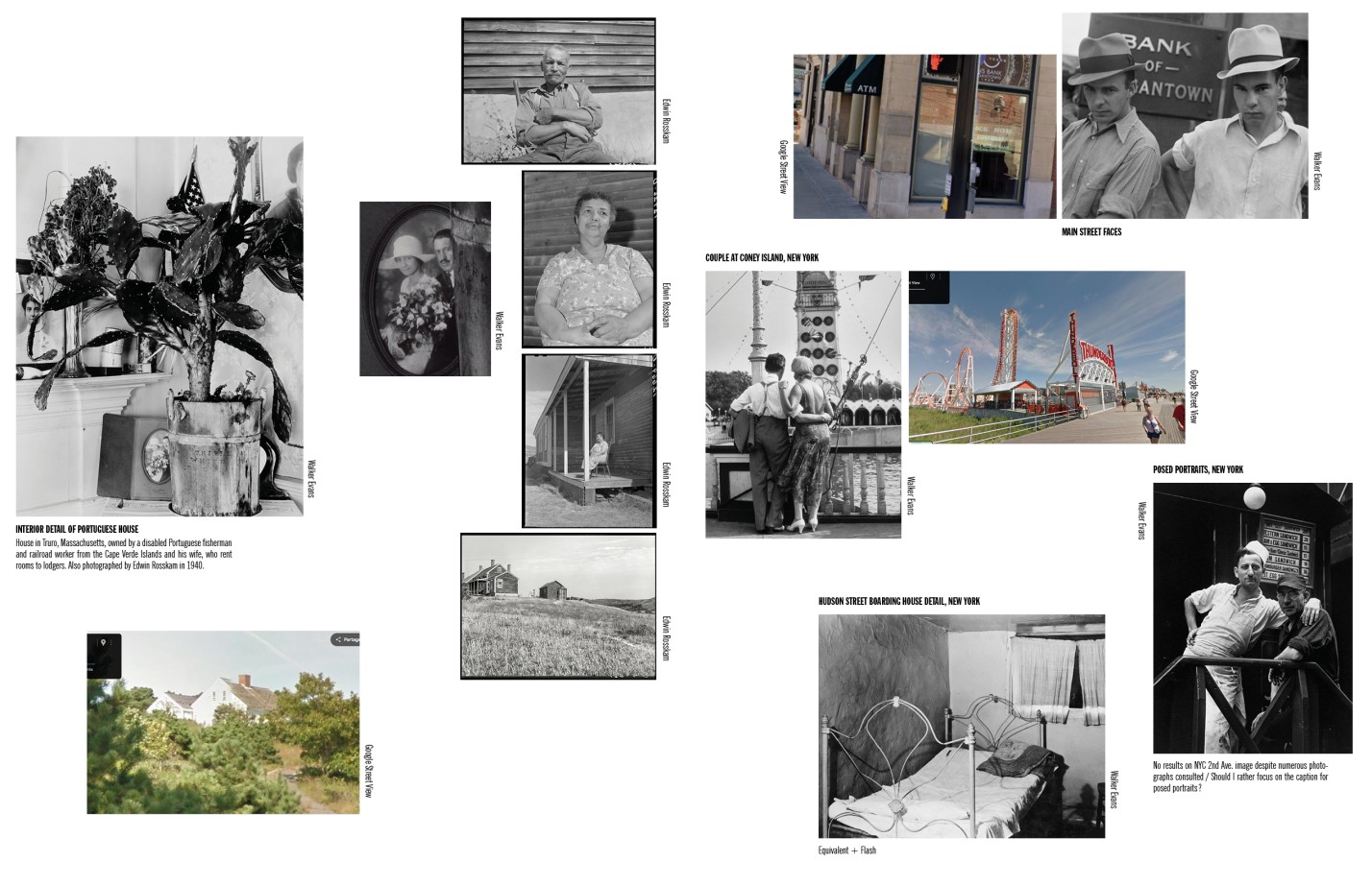 Camille Fallet - Body Double - *Body Double a work in progress*, construction d'un remake du livre *American Photographs* de Walker Evans.