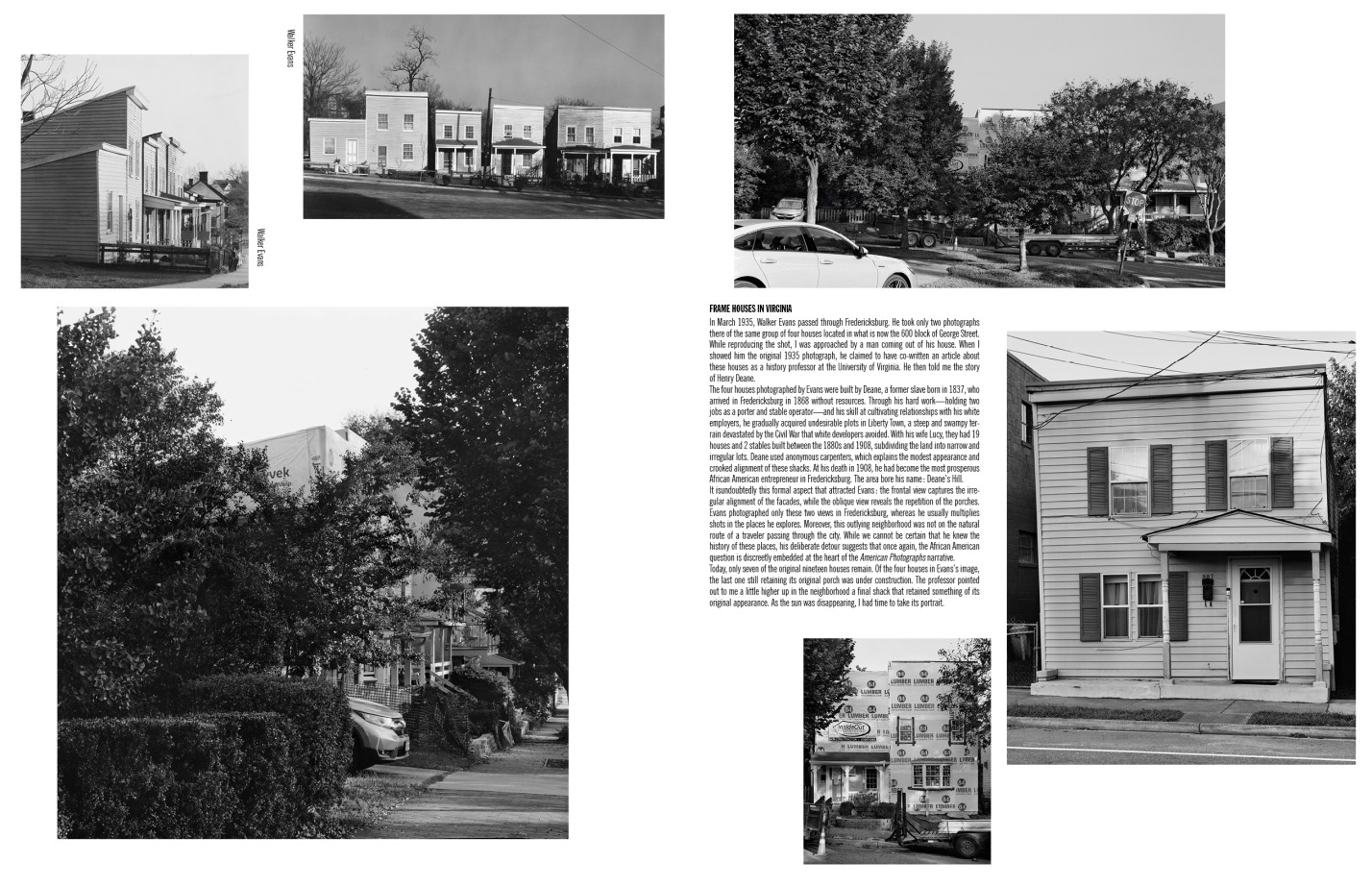 Camille Fallet - Body Double - *Body Double a work in progress*, construction d'un remake du livre *American Photographs* de Walker Evans.